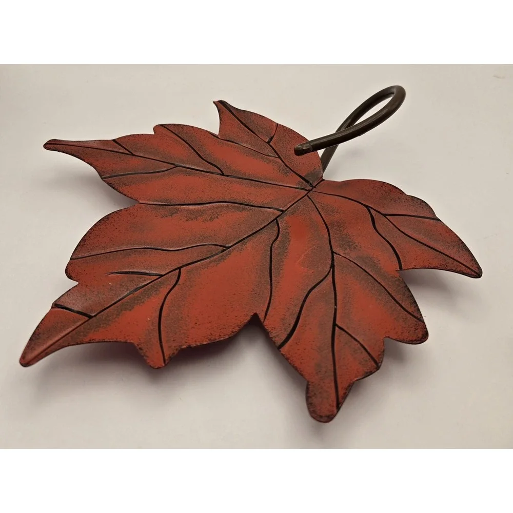 4 Metal Candle Holders Or Wall Decor In Fall Colors